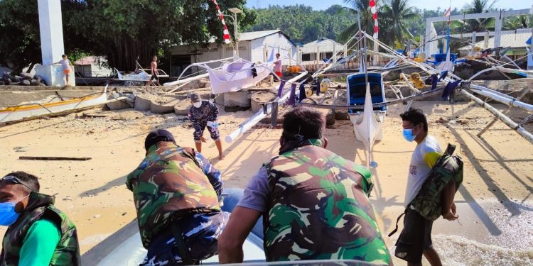 Peran TNI AL Menghalau Pandemi Covid-19 di Batas Indonesia-Filipina