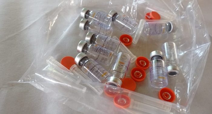 Vaksin yang didistribusikan untuk masyarakat di Sulawesi Utara. (foto: Rendy/Barta1)