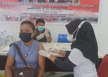 Vakasinasi yang Dilaksanakan Polres Kepulauan Sangihe (Istimewa)
