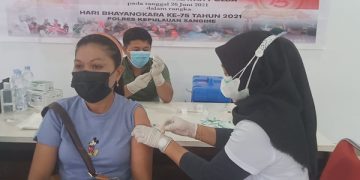 Vakasinasi yang Dilaksanakan Polres Kepulauan Sangihe (Istimewa)
