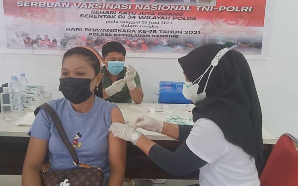 Vakasinasi yang Dilaksanakan Polres Kepulauan Sangihe (Istimewa)