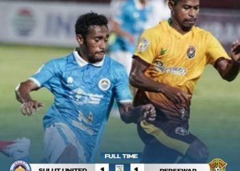 Gol Ari Maring Hindari Kekalahan Sulut United dari Persewar