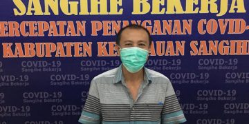 Jubir Satgas Penanganan Covid-19 Kepulauan Sangihe, dr. Jopy Thungari. (Rendy/Barta1)