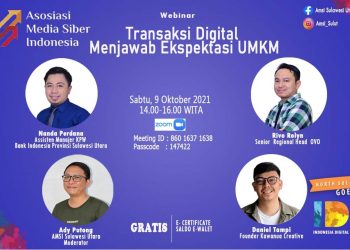 Webinar AMSI Sulut: Transaksi Digital Tumbuh Pesat di Masa Pandemi