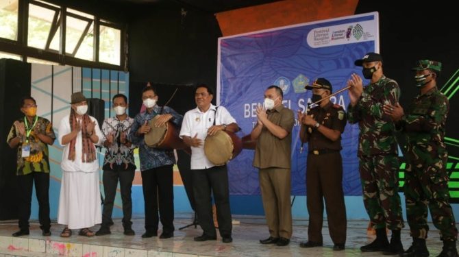 Bupati Gaghana membuka SWRF 2021 (Foto: Rendy/Barta1)