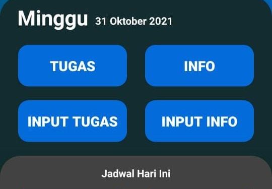 Aplikasi Pengingat Tugas di Jurusan Teknik Elektro Politeknik Negeri Manado
