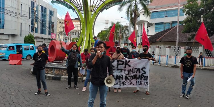 LMND Manado Desak KPK Usut Dugaan Korupsi PCR Libatkan 2 Menteri