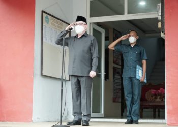 Wakil Bupati jadi irup di Upacara Bendera peringatan Hari Pahlawan.(Foto:ist)