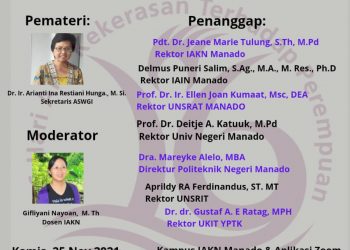 Tujuh Rektor di Sulut Bakal Jadi Penanggap Webinar Permendikbudristek Nomor 30 Tahun 2021