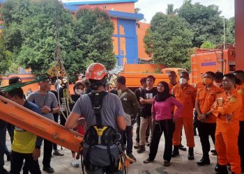Latihan Gabungan Basarnas Manado Meningkatkan Teknik di Lokasi Ketinggian