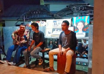 Aksi panggung dan amal yang digelar BPKel Oi Hidup Manado bersama San'S Coffe. (foto: Meikel/Barta1)