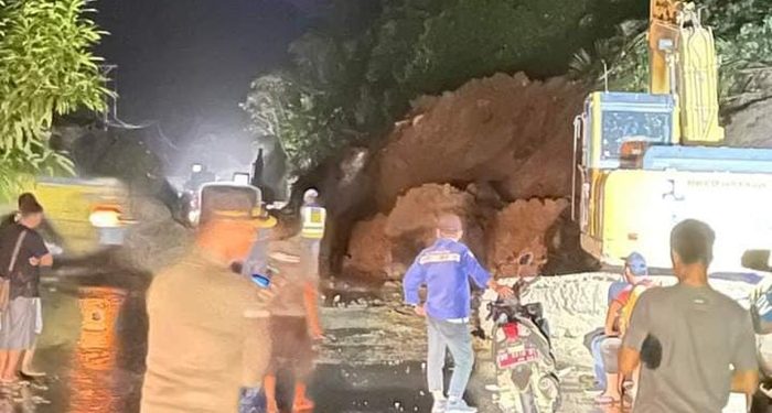 Peristiwa bencana longsor di Desa Komangaan Bolmong. (Foto: Istimewa)