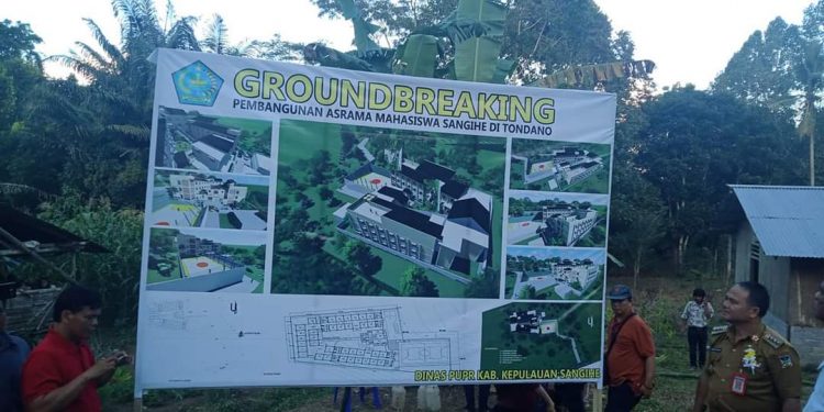 Foto : Rancangan megah asrama mahasiswa Sangihe di Tondano (Dok. Istimewa)
