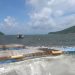 Foto : Dermaga Apung yang terombang ambing di pesisir boulevard Tidore (Dok. Rendy/Barta1)