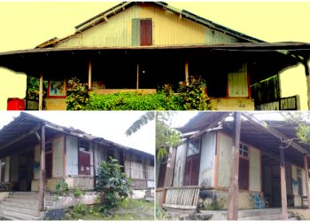 Rumah Zending Steller di Manganitu yang kian hancur. (Istimewa)