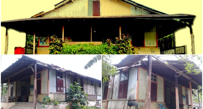 Rumah Zending Steller di Manganitu yang kian hancur. (Istimewa)