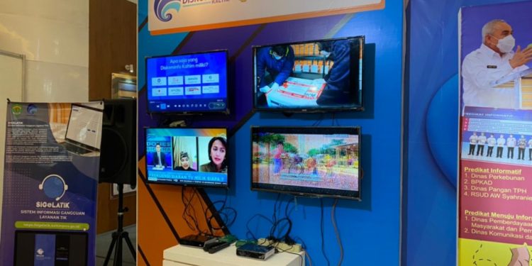 Demo Siaran TV Digital. (Diskominfo Provinsi Kaltim)
