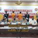 Press conference penangkapan penyelundupan senjata api, Jumat (20/5/2022) di ruang Tribrata Mapolda Sulut