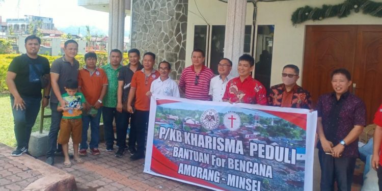 P/KB GMIM Kharisma Buha Bantu Warga Terdampak Bencana di Amurang