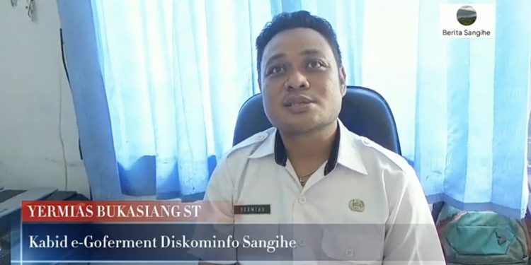 Yermias Bukasiang melalui tangkapan layar Berita Sangihe