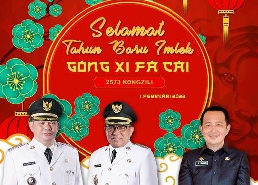 Pemerintah Daerah Kabupaten Kepulauan Talaud Ucapkan Selamat Hari Raya Imlek