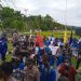 Mahasiswa STIK Rajawali menggelar aksi