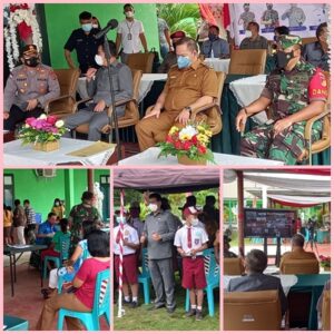 Berlangsungnya vaksinasi masal yang dilakukan oleh Pemda Talaud
