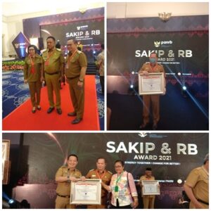 Bupati Talaud, Dr. dr. Elly Engelbert Lasut ME(E2L) secara resmi menerima penghargaan dari Kementerian PAN-Rdi The Tribrata Darmawangsa Jakarta