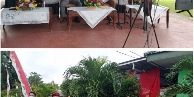Bupati didampingi Forum Komunikasi Pimpinan Daerah serta Sekda Yohanis Kamagi menjelaskan, total dosis yang disalurkan sudah hampir 140 ribu dari target pencapaian 172 ribu suntikan