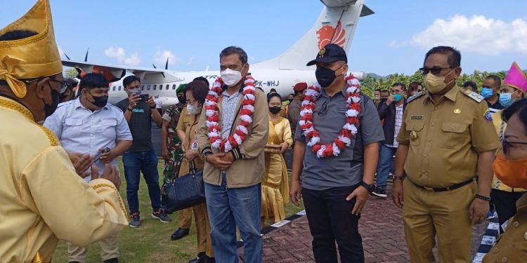 Kedatanganrombongan BNPP di Talaud