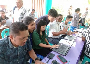 Foto: Workshop Pengetikan Bahasa Sangihe oleh Takashi Nakagawa. (Dok. Rendy/Barta1)