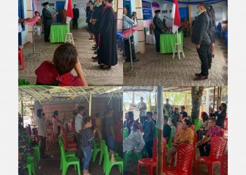 Pemerintah Desa Mala Timur Kecamatan Melonguane gelar Pelantikan dan Pengambilan Sumpah/ Janji Perangkat Desa