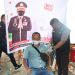 Awak media di Talaud sedang divaksin