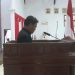 Anggota DPRD Haroni Mamentiwalo memaparkan Laporan Hasil Pembahasan Antara Banggar dan TAPD..