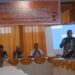 Foto: Pimpinan Bawaslu Koordinator Divisi Pengawasan, Humas dan Hubungan Antar Lembaga, Jemmy Sudin, sedang menyampaikan sambutan dalam sosialisasi tersebut. (Dok. Istimewa)