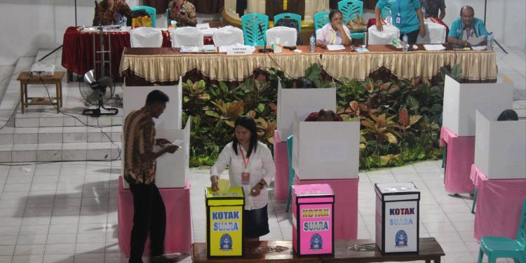 Suasana pemilihan BPMS, MPS dan PPS Sinode Germita, periode 2022 - 2027.