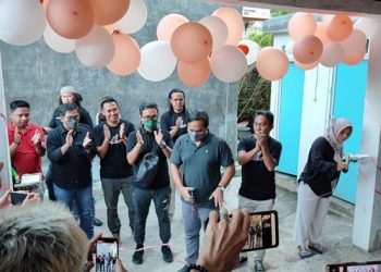 Peresmian Sekretariat AMSI Sulut oleh Sekjen AMSI Wahyu Dhyatmika. (foto: Ady/Barta1)