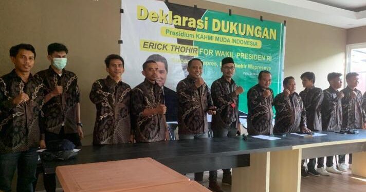 KAHMI Muda Deklarasi Erick Thohir sebagai Cawapres 2024