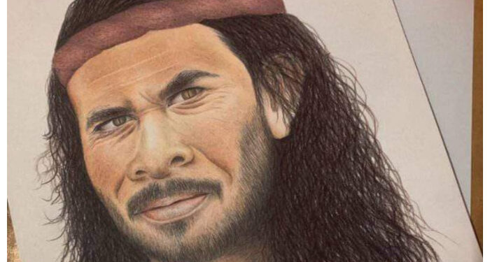 Foto: Lukisan Raja Bataha Santiago, Raja Manganitu ke 3, oleh Kevin Tatimu. (Dok. Istimewa)