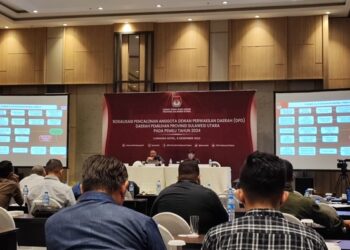 Sosialisasi terkait pencalonan anggota DPD RI Dapil Sulut yang dilakukan KPU Sulawesi Utara di Hotel Luwansa Manado Selasa 6 Desember 2022. (foto: Barta1)