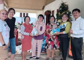 Pinatuarian Ne Tou Klabat Berbagi Kasih dengan Masyarakat Desa Klabat