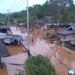 Foto: Banjir mulai berangsur surut, tampak rumah-rumah warga yang terendam di Kampung Laine. (Dok. Istimewa)