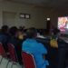 Berlangsungnya nonton bareng Kirab Pemilu di Aula KPU Kabupaten Kepulauan Talaud.