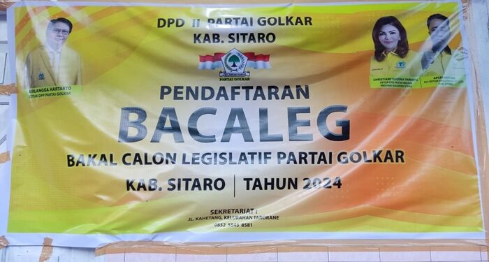 Partai Golkar Kabupaten Sitaro buka pendaftaran bakal Caleg untuk Pemilu legislatif 2024. (foto: Demsi Laluas)