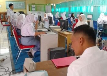 Hari Pertama Ujian SMKN 1 Kotamobagu Berjalan Lancar