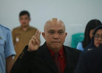 Foto: Teguh Salainti Saat Dilantik. (Dok. Istimewa)