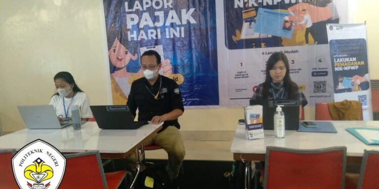 Mahasiswa Politeknik Negeri Manado Bantu Warga Setor dan Lapor Pajak