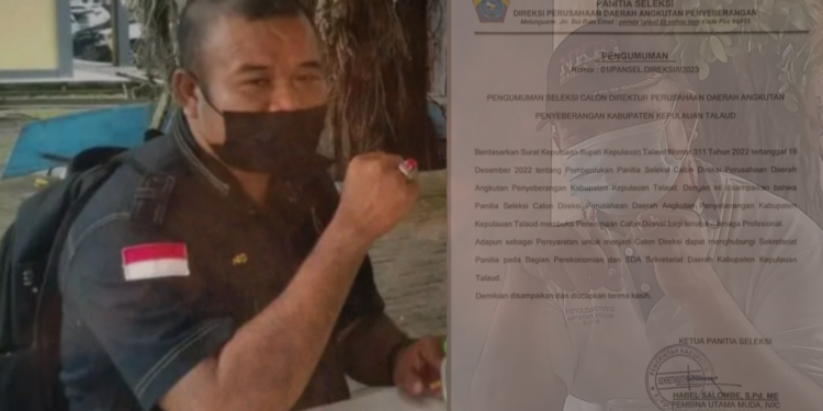 Hariono Bowonseet, aktivis vokal asal Kepulauan Talaud.