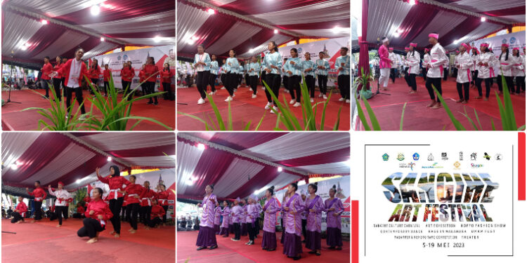 Foto: Lomba Masamper Tingkat SMP, Pembuka Lomba Dinas DIKBUD Sangihe 2023. (Dok. Istimewa)