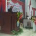 Ketua Fraksi PDI-P saat membacakan pandangan Fraksi pada paripurna penyampaian rekomendasi DPRD terhadap Bupati tahun anggaran 2022.